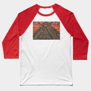 El Castillo. Chichen Itza. Mexico Baseball T-Shirt